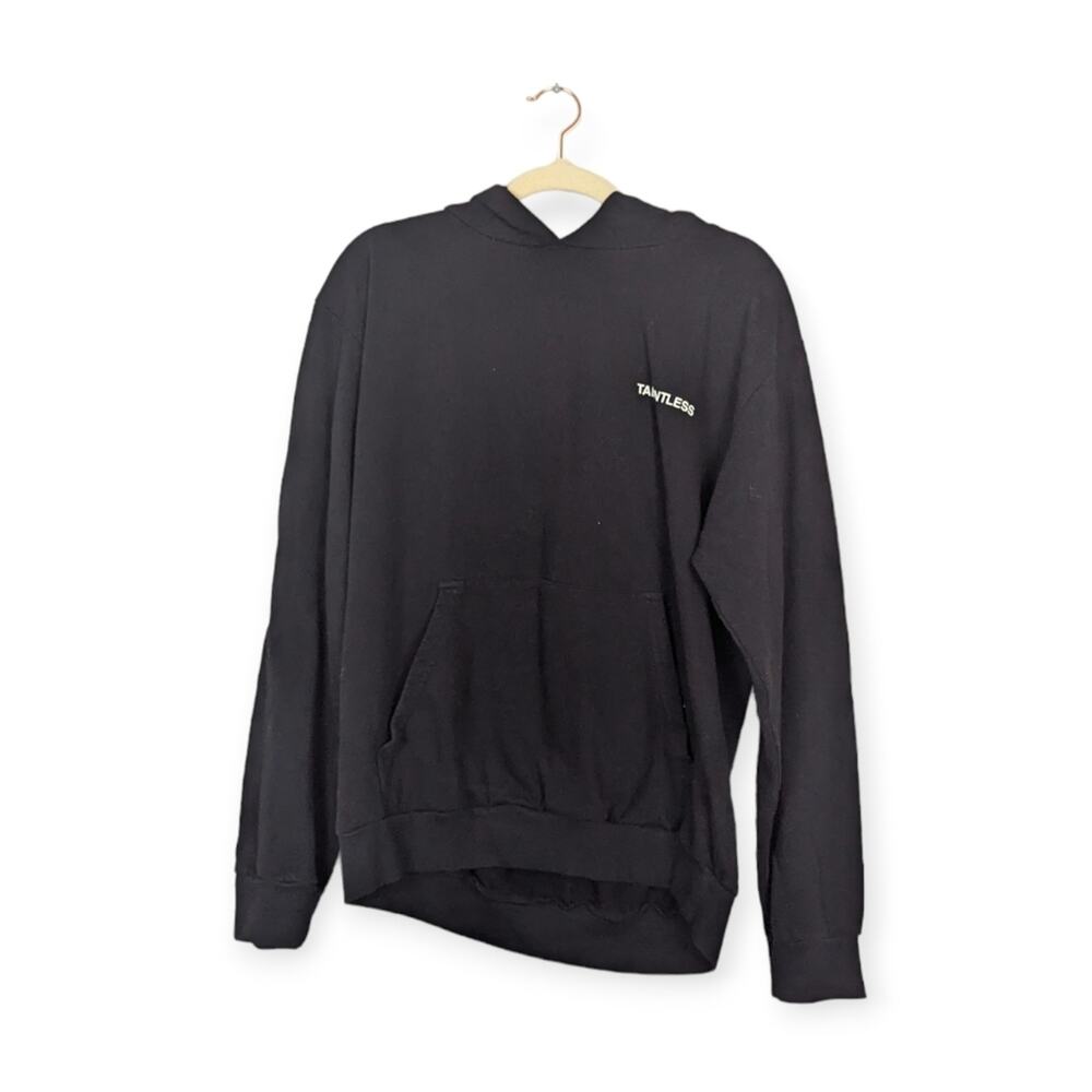 Talentless Mens Phantom Black Cotton Lightweight Hoodie